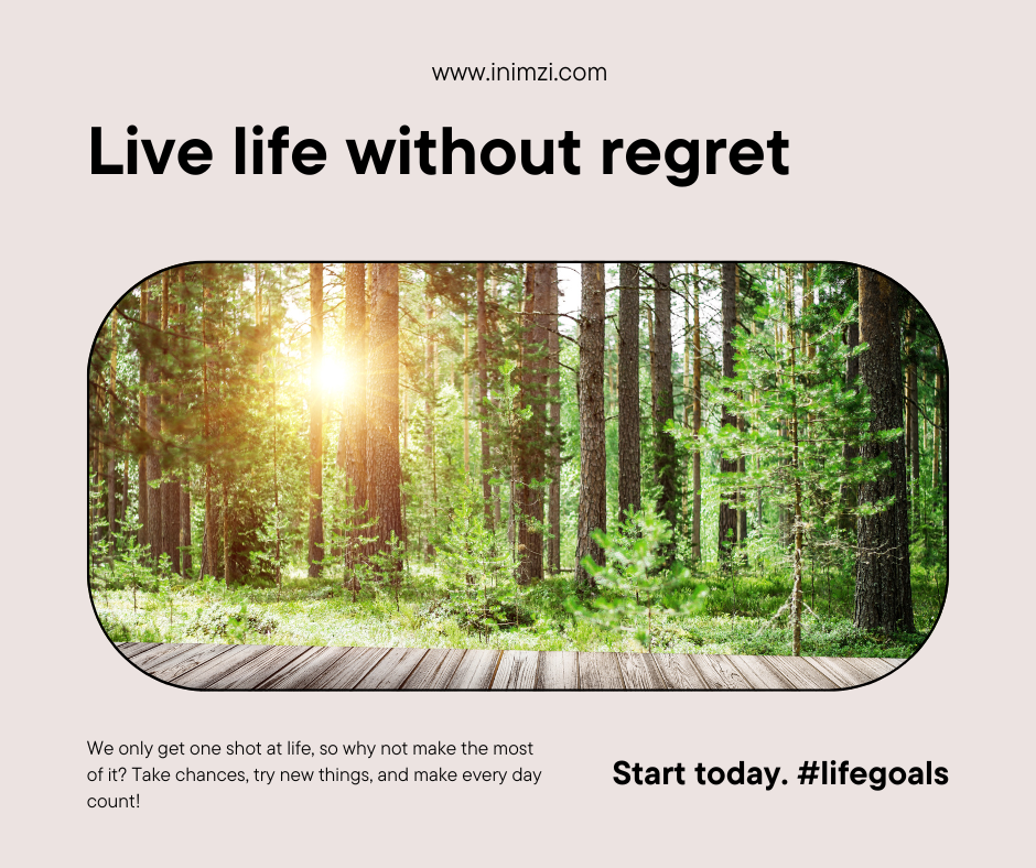 live life without regret