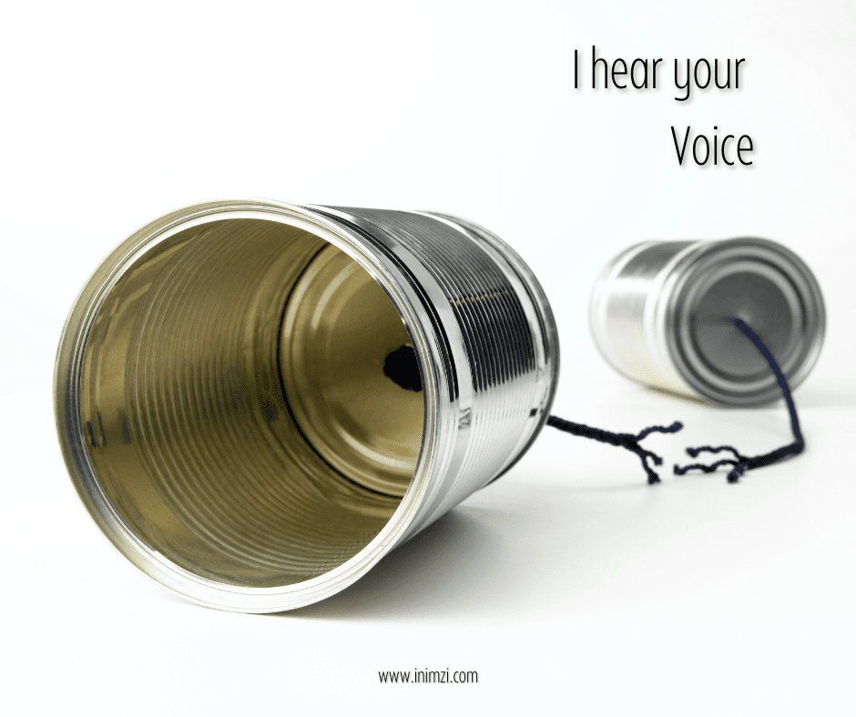 I hear your voice