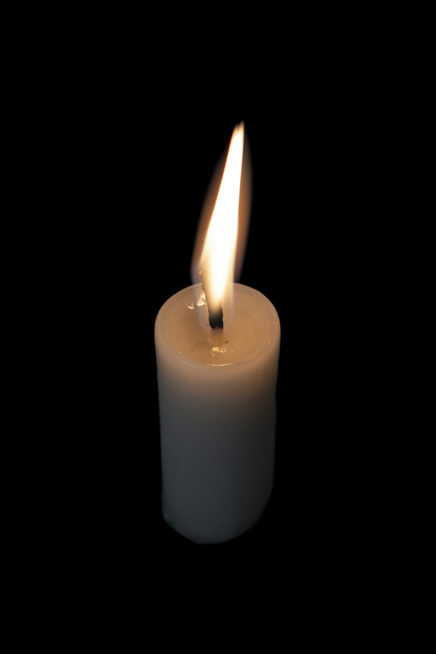 Candle in dark